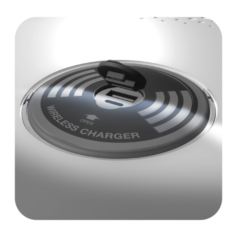 wireless charger and USB socket
